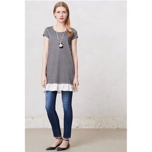 Anthropologie Clu + Willoughby Tunic Ruffle Top